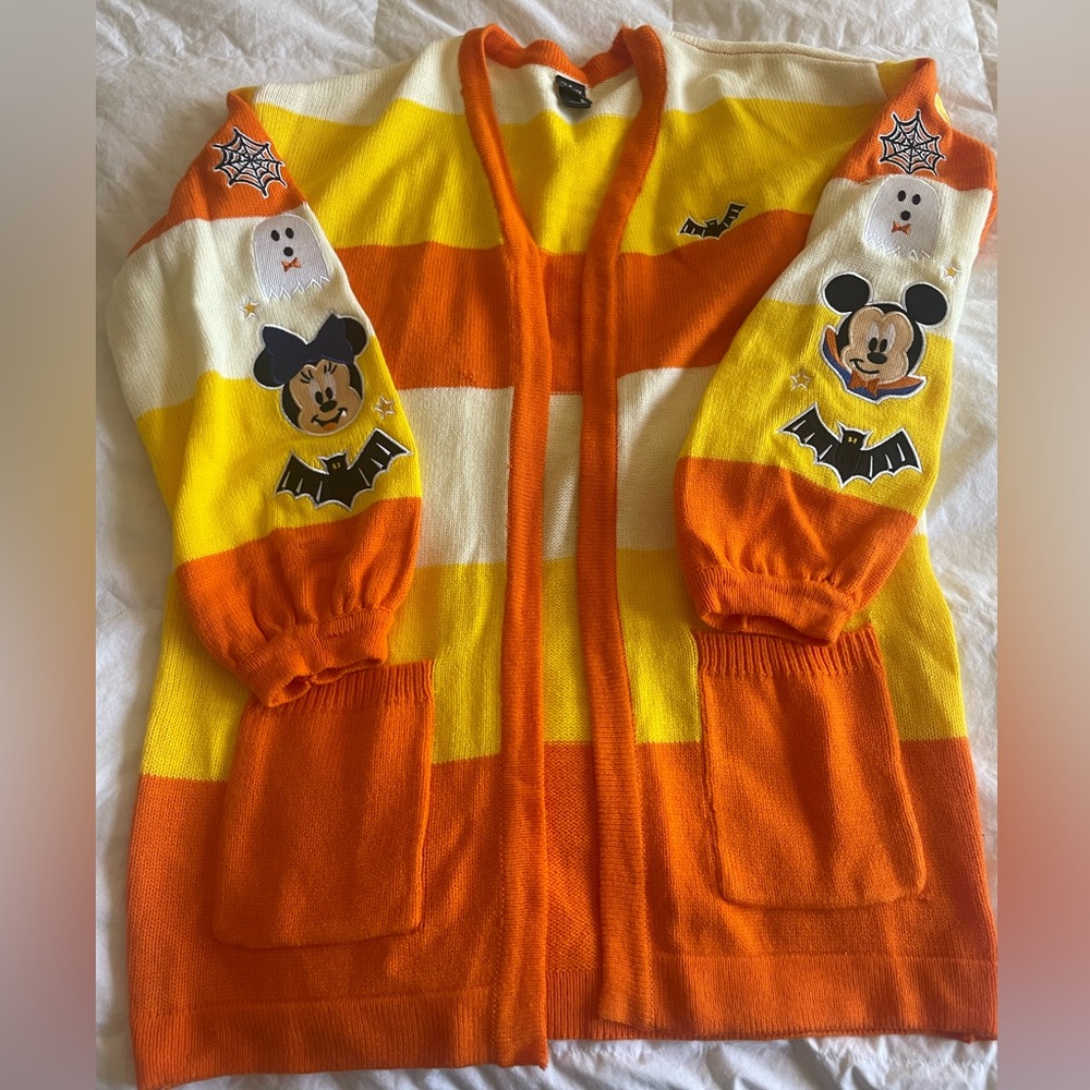Disney Her Universe Orange and Yellow Knit Sweater